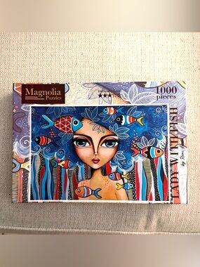 Magnolia Puzzle Lady With Fish